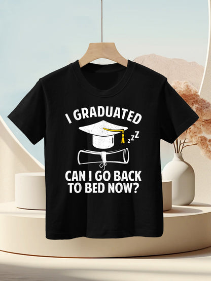 Funny Graduation Art For Men Women Masters Degree Draduation Kids T-Shirt