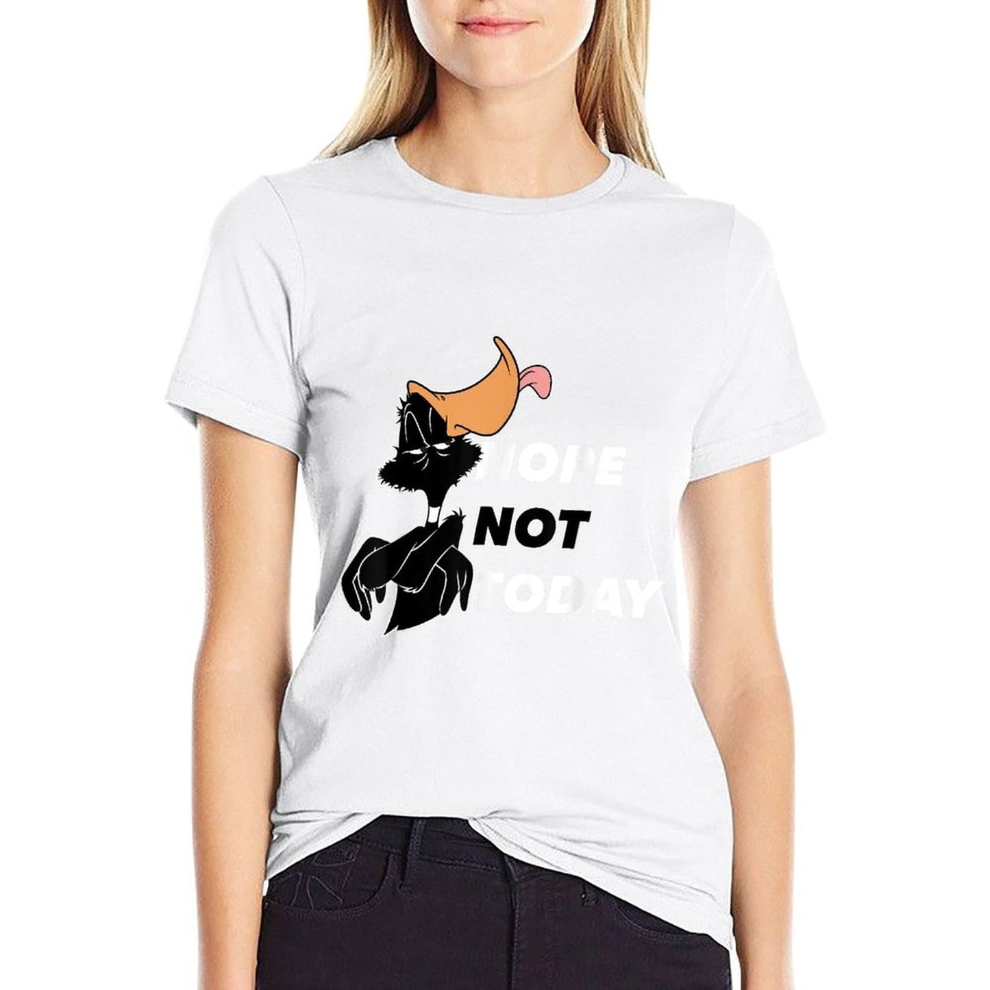 Looney Tunes Daffy Duck Nope Not Today  Relaxed-fit T-Shirt