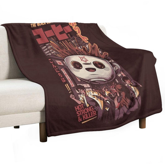 Black Magic Coffee Throw Blanket