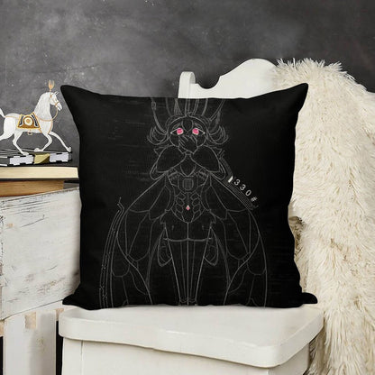 An Unspoken Code (Dark) Linen Throw Pillow Cover