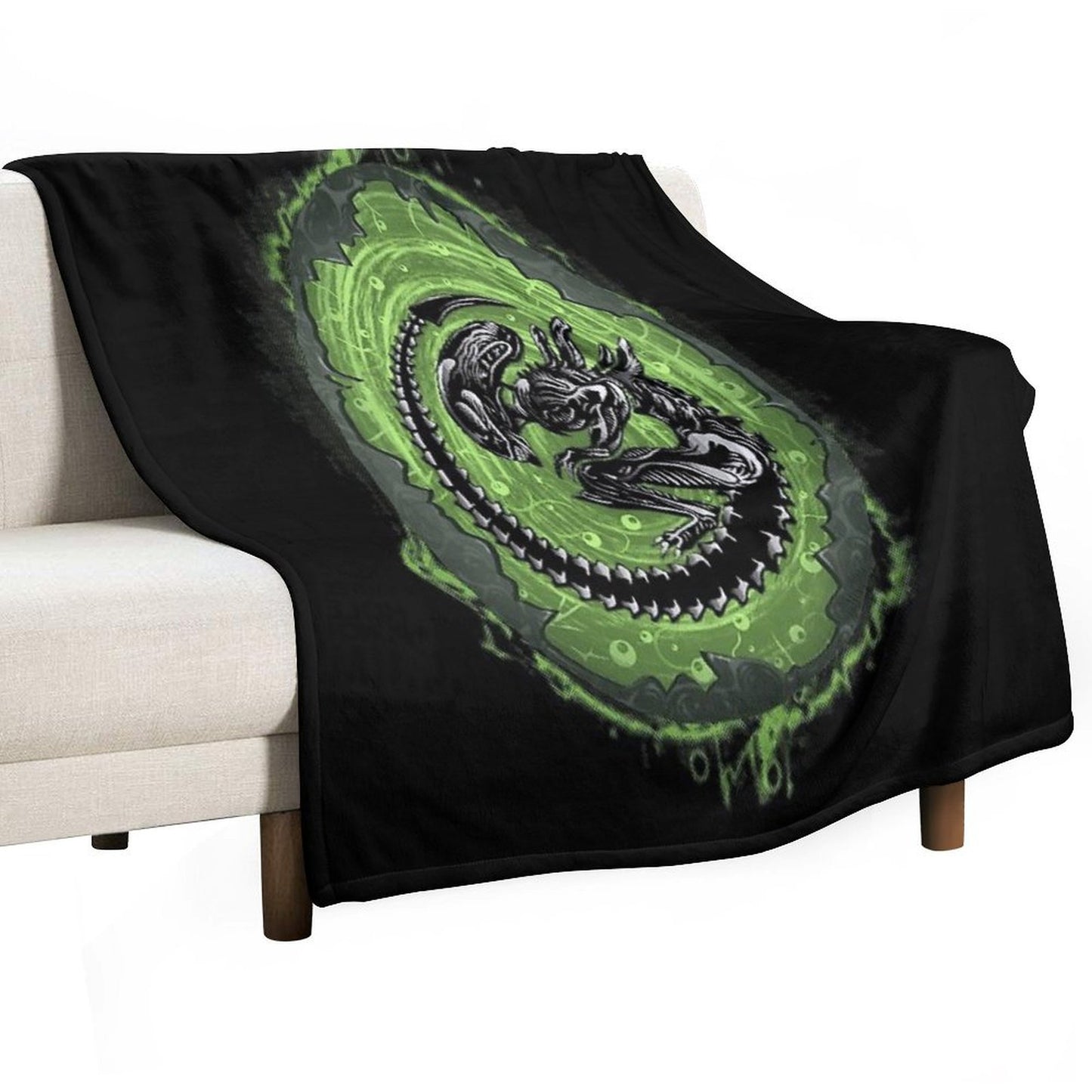 Alien Incubation Throw Blanket