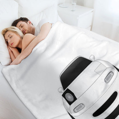 Miata Wink White Throw Blanket