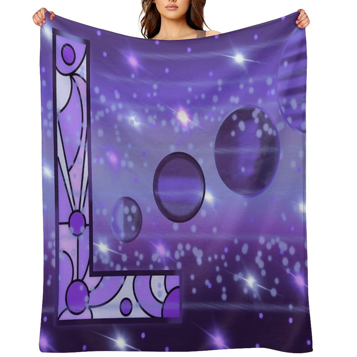 L Blank Throw Blanket