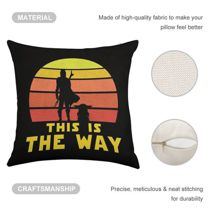 Mando Retro Vol.1 Linen Throw Pillow Cover