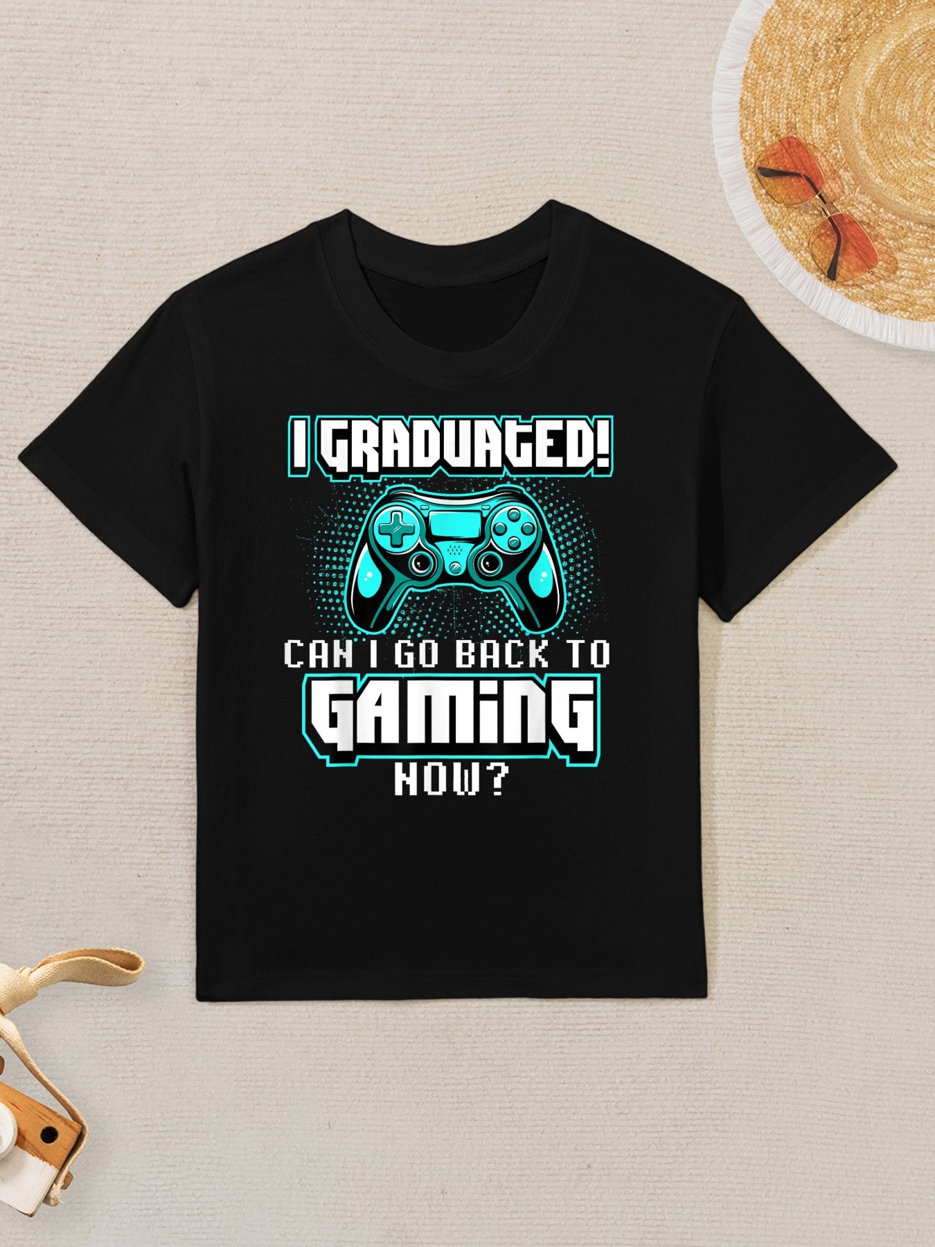 I Graduated Can I Go Back To Gaming Now - Graduation Class Kids T-Shirt