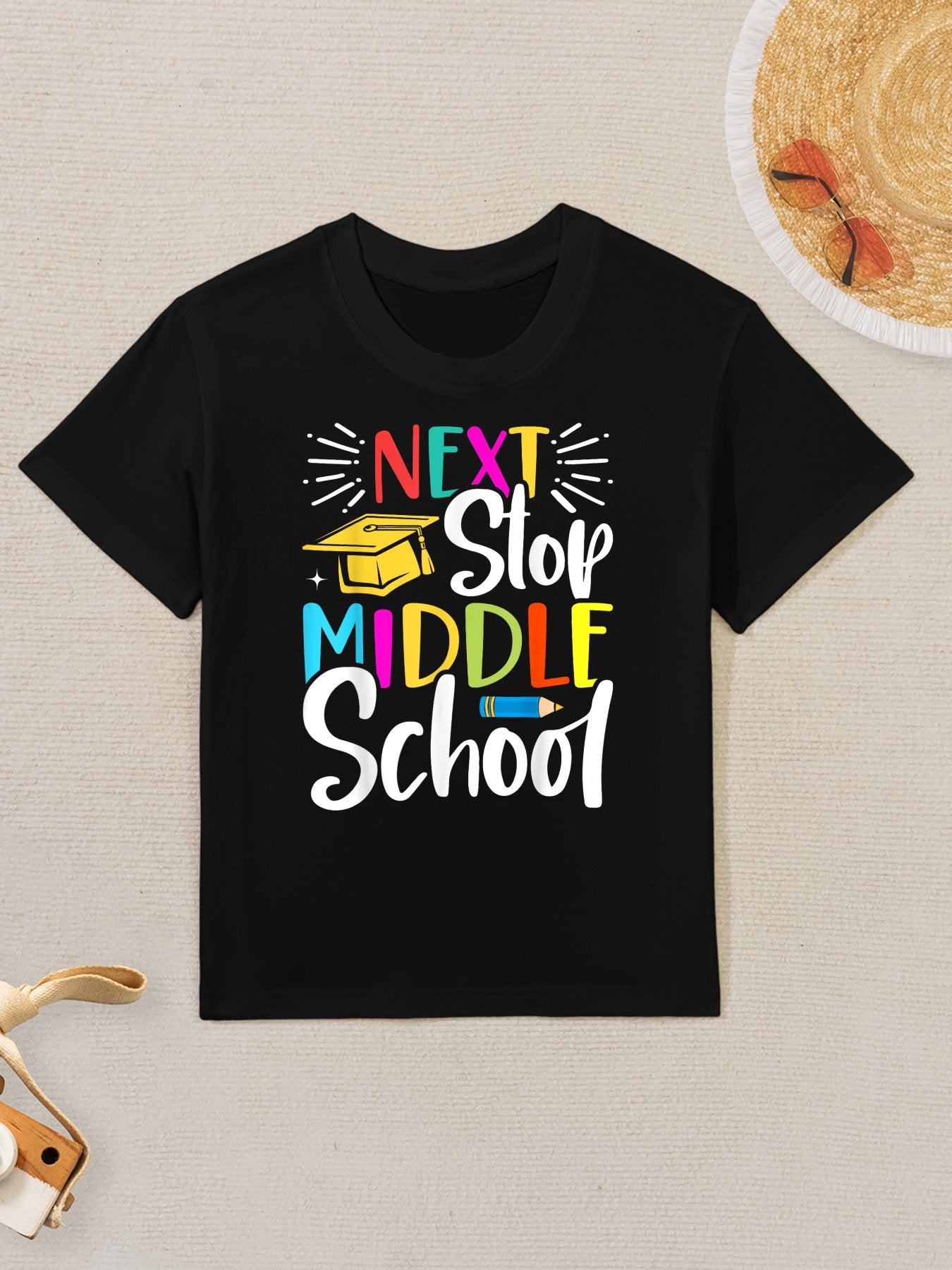 Next Stop Middle School Elementary School Funny Graduation Kids T-Shirt