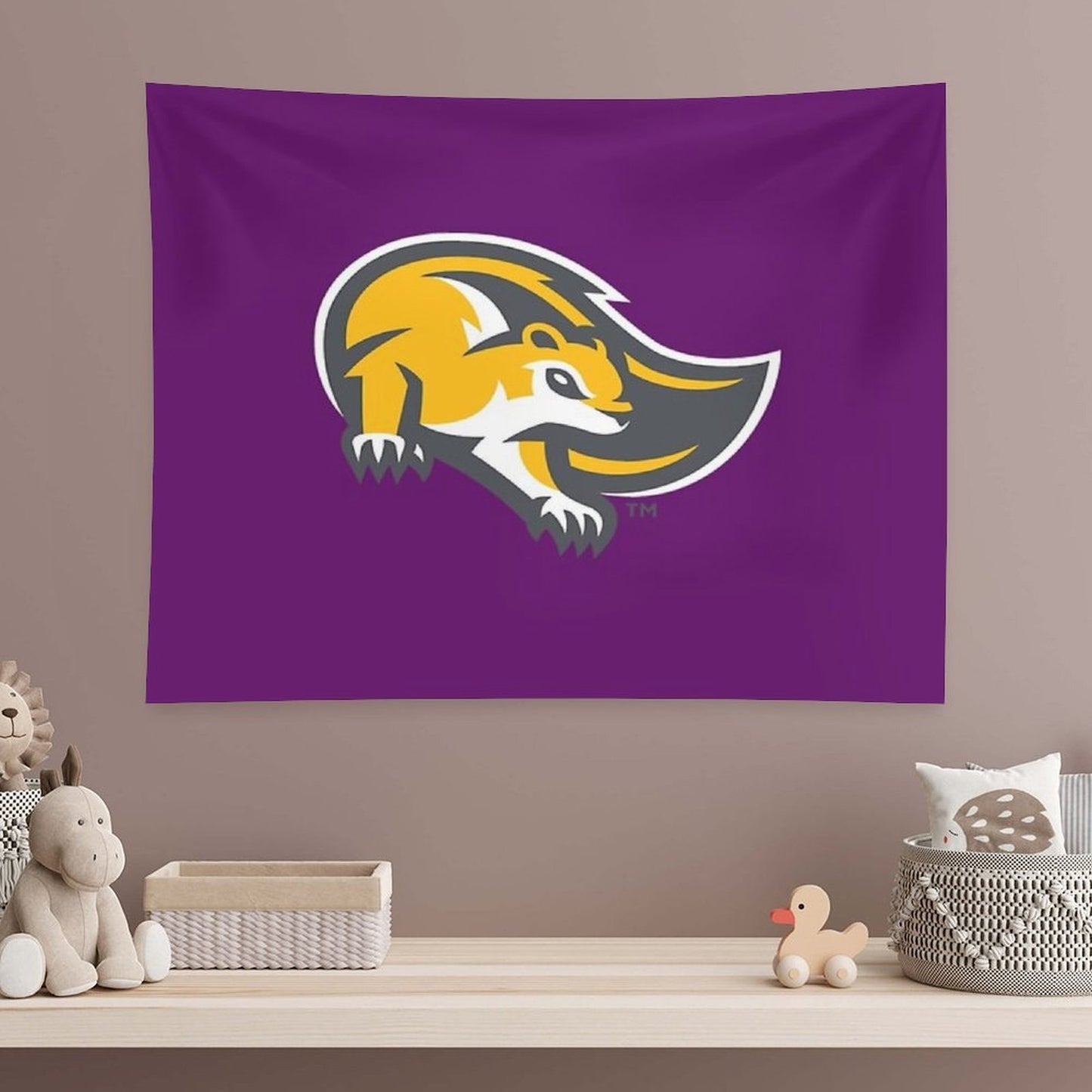 Mary Baldwin University Fighting Squirrels Tapestry