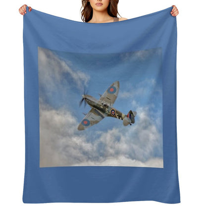 Spitfire LF IX 126 Squadron Throw Blanket
