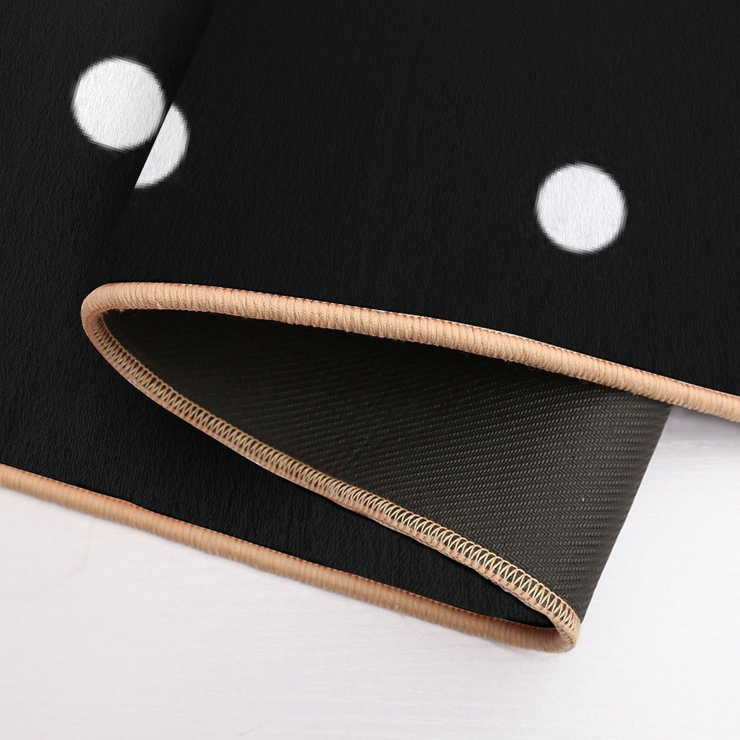 Polka Dots - Black And White Bath Mat
