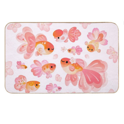 Cherry Blossom Goldfish 2 Bath Mat