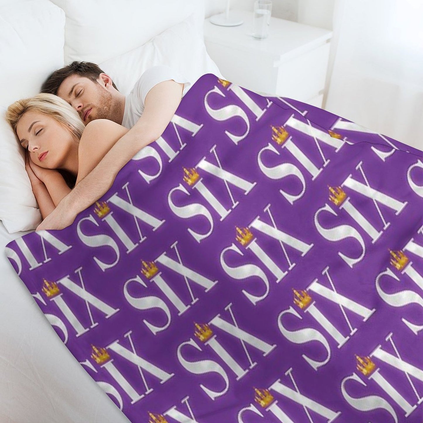 Six The Musical Logo Throw Blanket