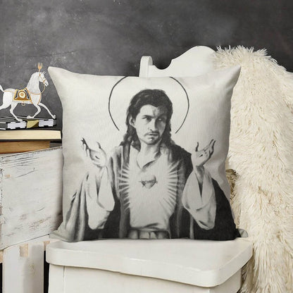 Arctic Monkeys Alex Turner As Jesus Linen Throw Pillow Cover