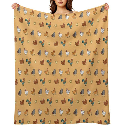 Chickens! Throw Blanket