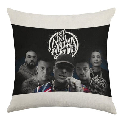 187-Strassenbande Linen Throw Pillow Cover