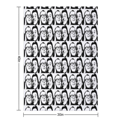 Rik Mayall And Ade Edmondson Throw Blanket