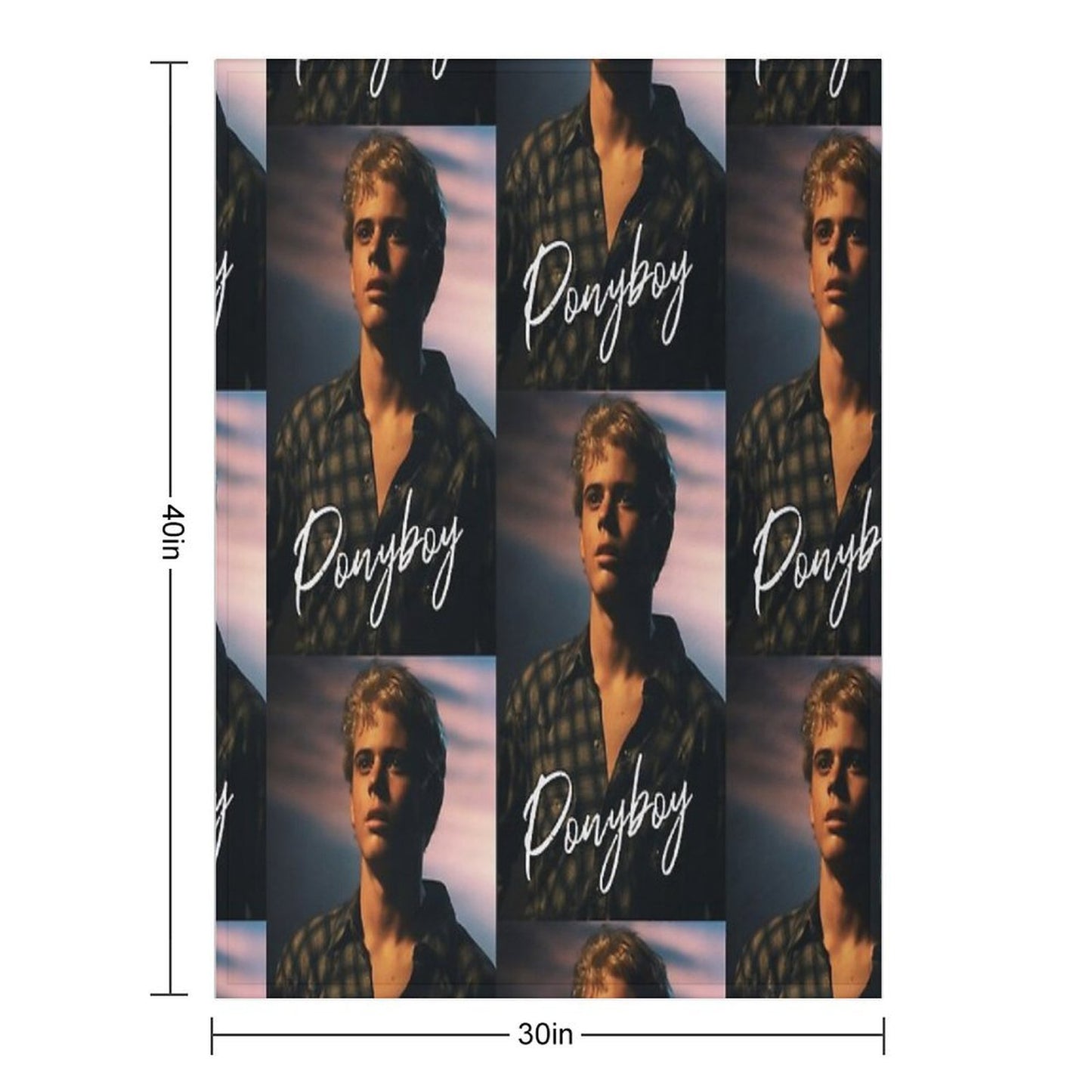 Ponyboy The Outsiders Movie Throw Blanket