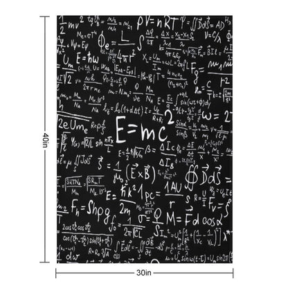 Physics Equations Throw Blanket