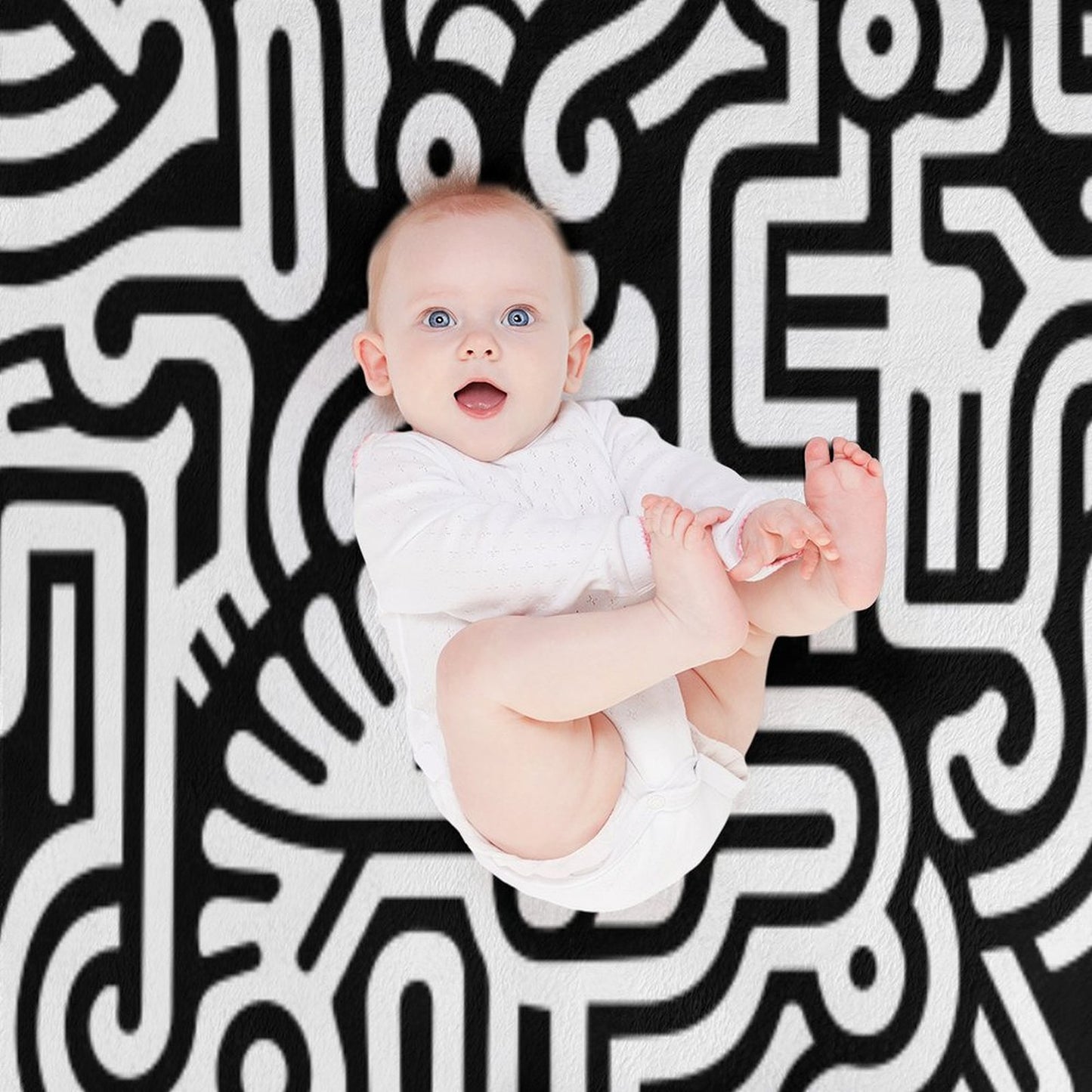 Pop Art Abstract Throw Blanket