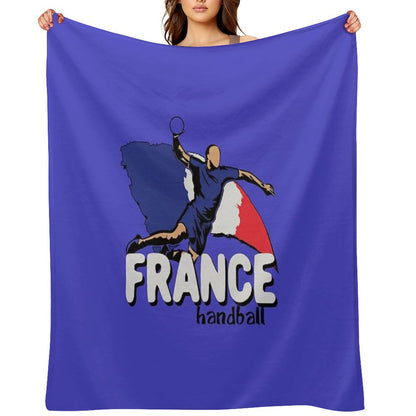 France Handball Logo Throw Blanket