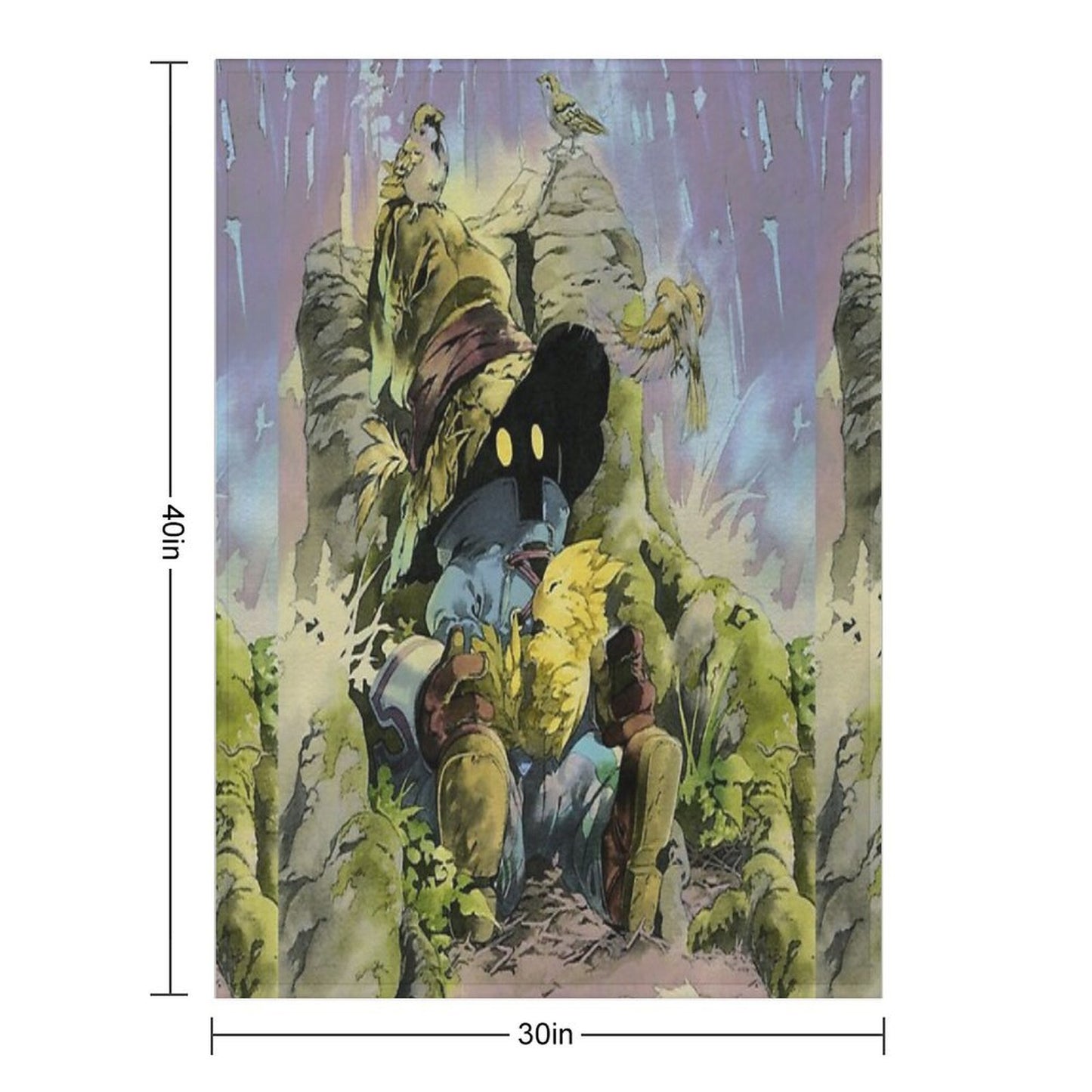 Vivi Final Fantasy Throw Blanket