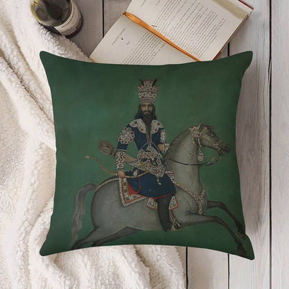Nandor And Jahan Linen Throw Pillow Cover