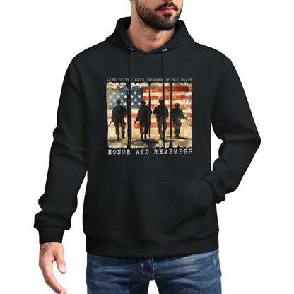 Memorial Day Remember Honor Vintage Patriotic American Easy Care Hoodie