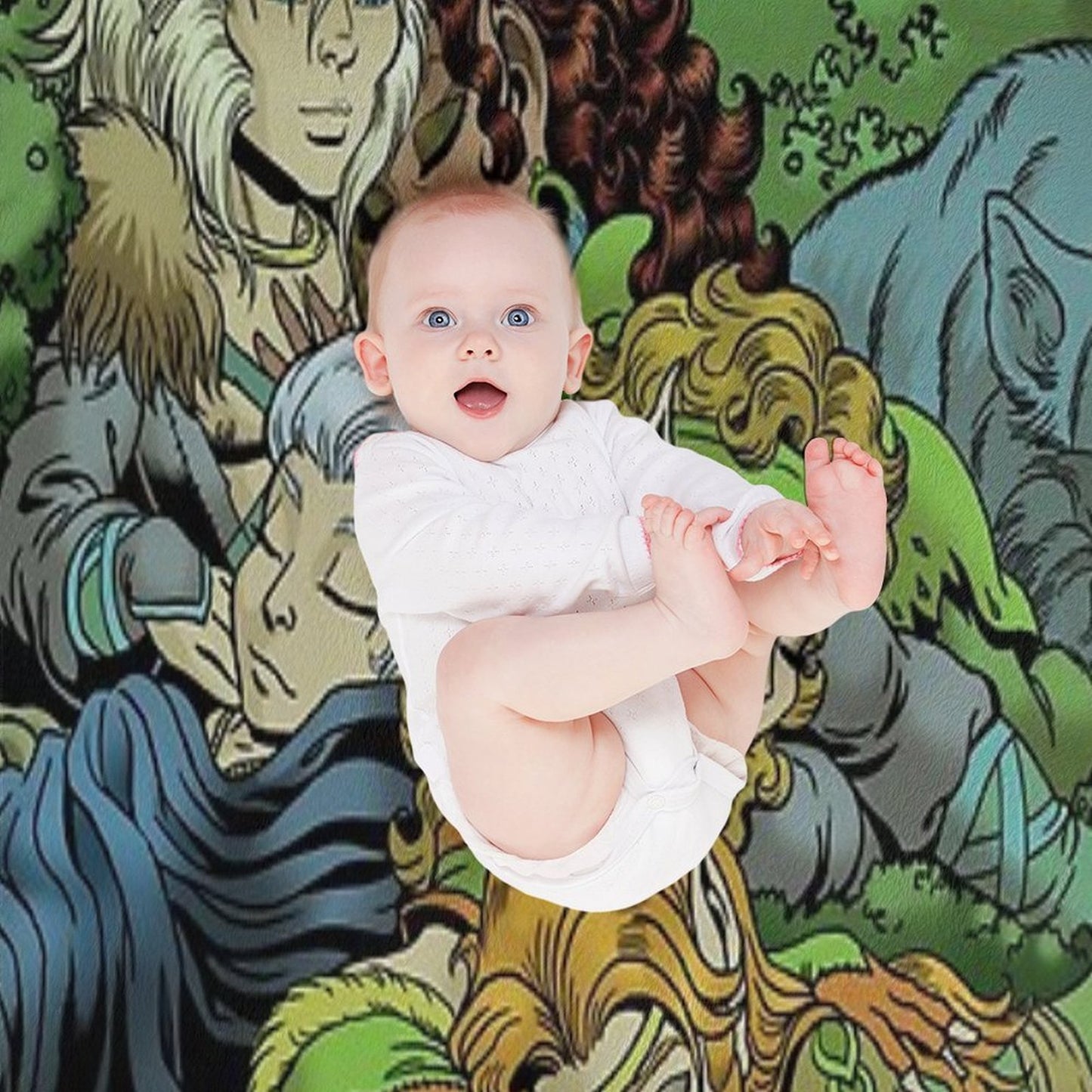 ElfQuest True Peace II Throw Blanket