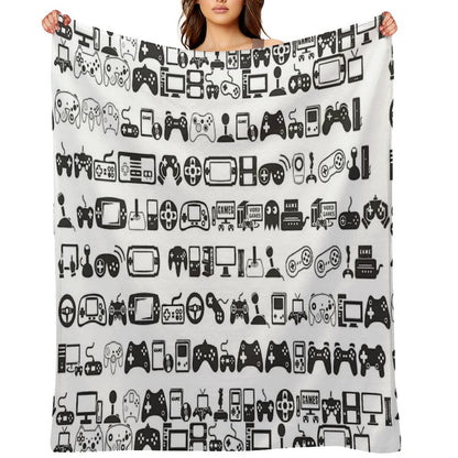 Retro Gamer Throw Blanket