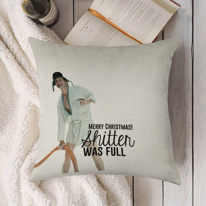 Cousin Eddie Merry Christmas Linen Throw Pillow Cover