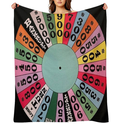 Wheel of Fortune Carnival Wheel (game Show) Throw Blanket