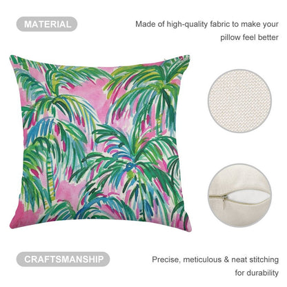 Coconut Pulitzer Three Linen Throw Pillow Cover