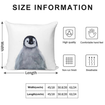 Little Penguin Soft Durable Construction Throw Pillow