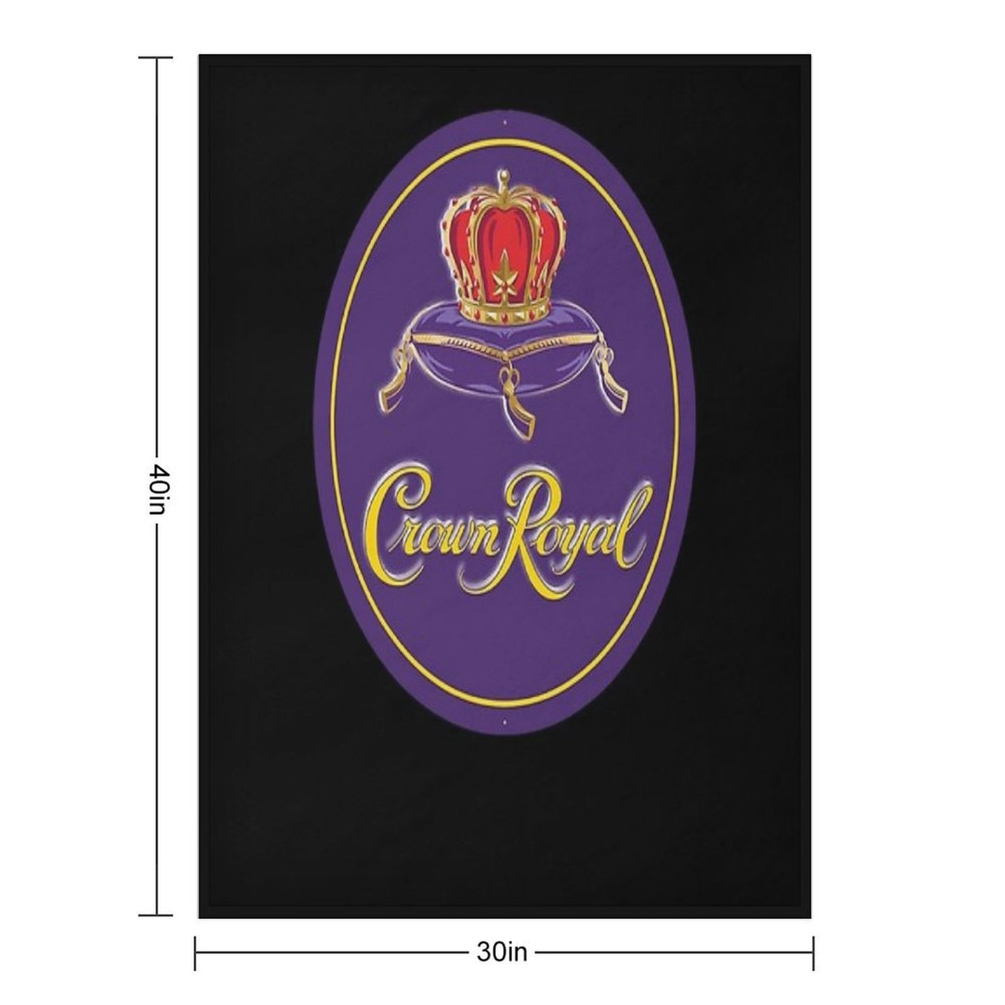 Crown Royal Essential Logo Essential Throw Blanket