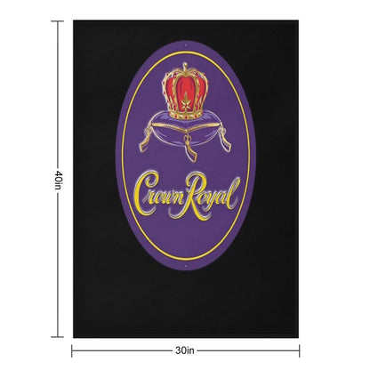 Crown Royal Essential Logo Essential Throw Blanket