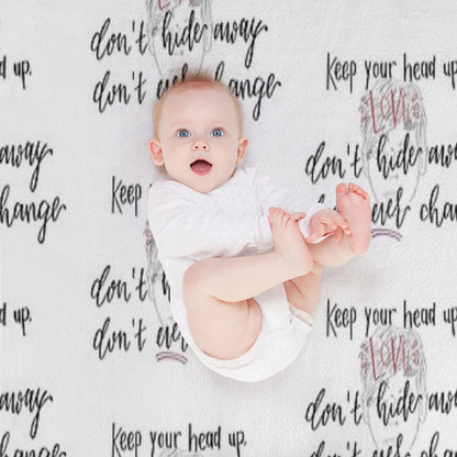 Perfect Now by LouisT - Digital Lettering Throw Blanket