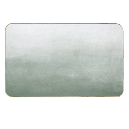Ombre Paint Color Wash (sage Greenwhite) Bath Mat