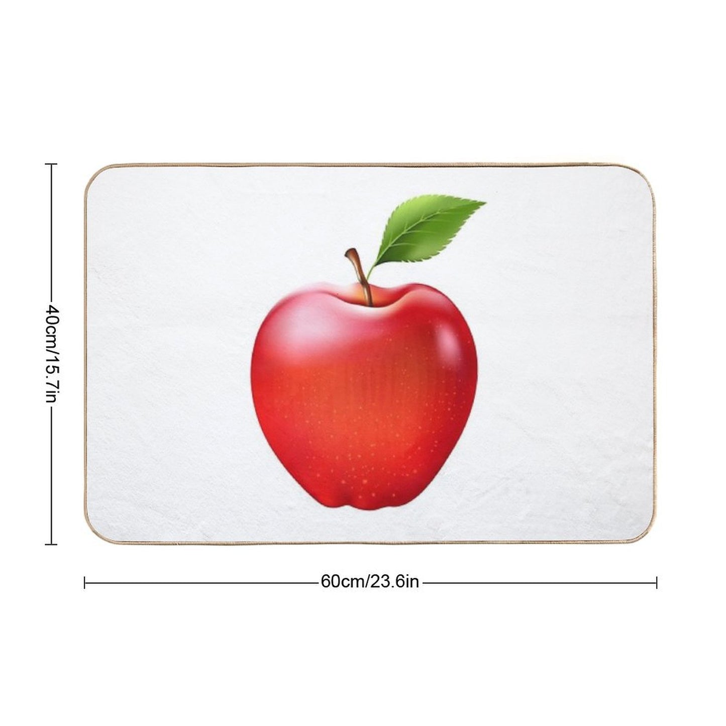 Red Apple  Red Apple Bath Mat