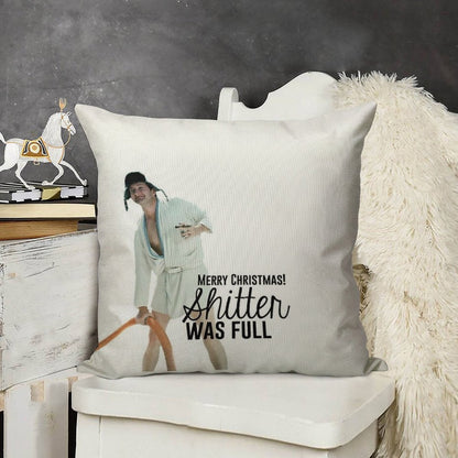 Cousin Eddie Merry Christmas Linen Throw Pillow Cover