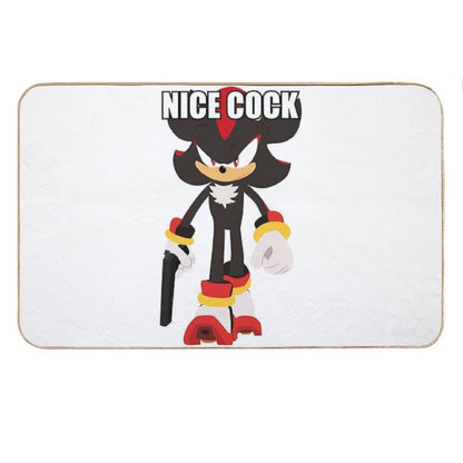 Edgehog with A Weapon 2D Bath Mat
