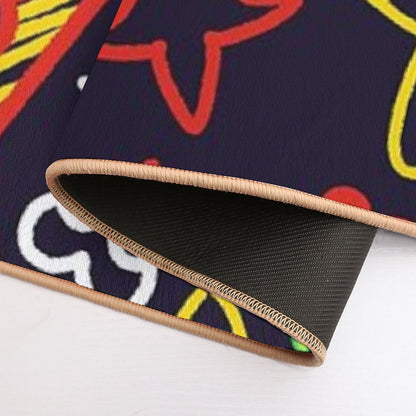 Kingdom Hearts Crayon Style Pattern - Bright Bath Mat