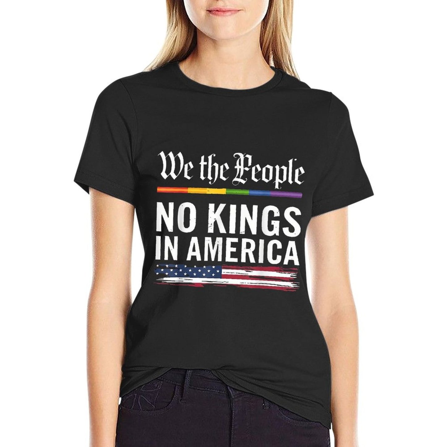 No Kings In America We The People Political Men Women  Affordable Price T-Shirt