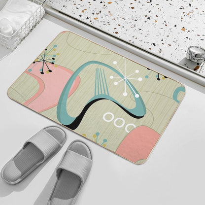 Retro Eames-Era Atomic Inspired 2 Bath Mat