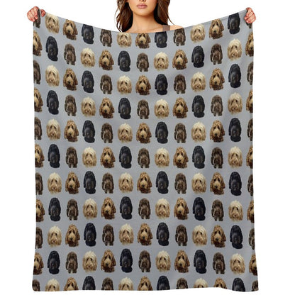 Cockapoo Dog Collection Throw Blanket