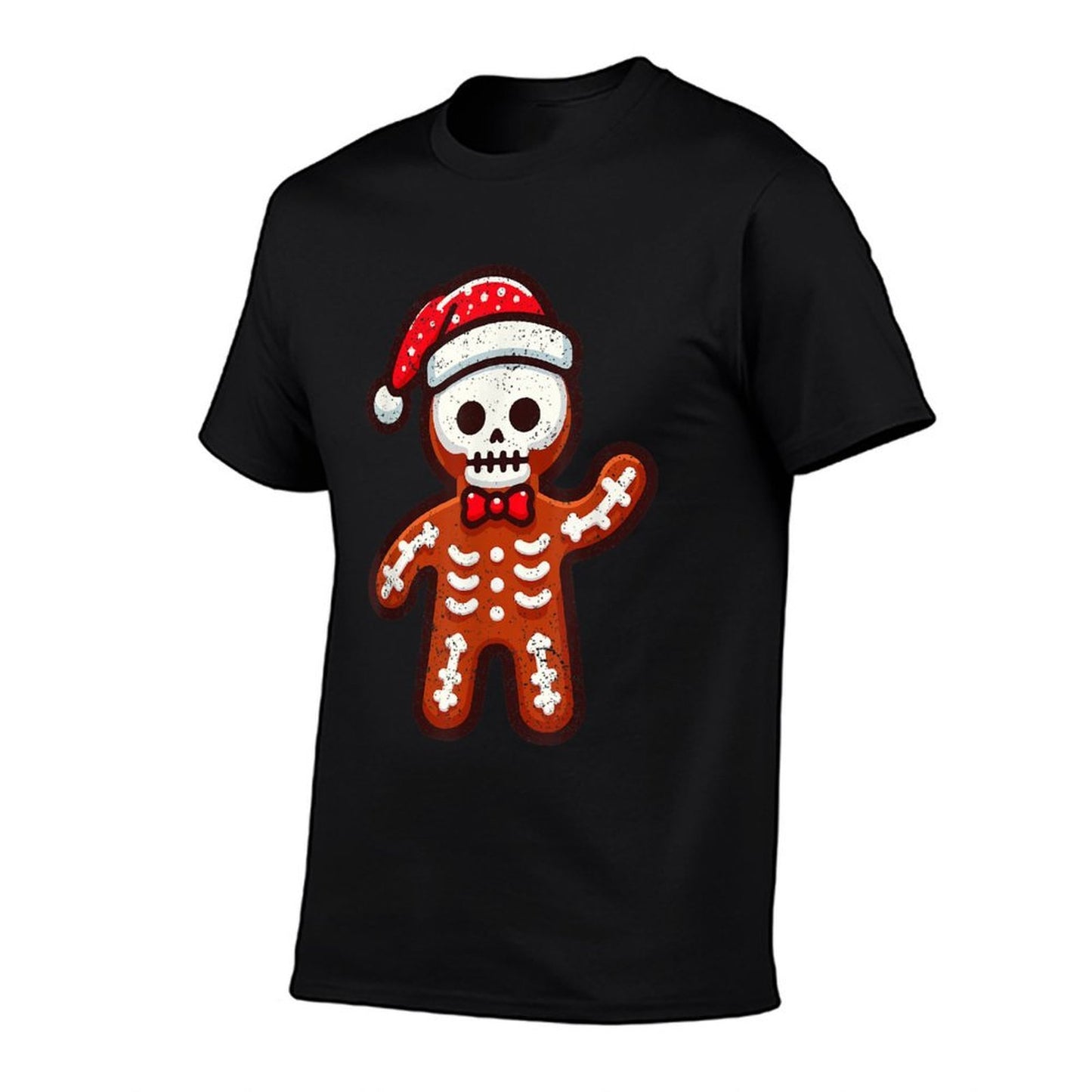 Skeleton Gingerbread Christmas Santa Hat X-mas Holiday  Vintage-inspired T-Shirt