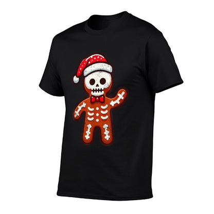 Skeleton Gingerbread Christmas Santa Hat X-mas Holiday  Vintage-inspired T-Shirt