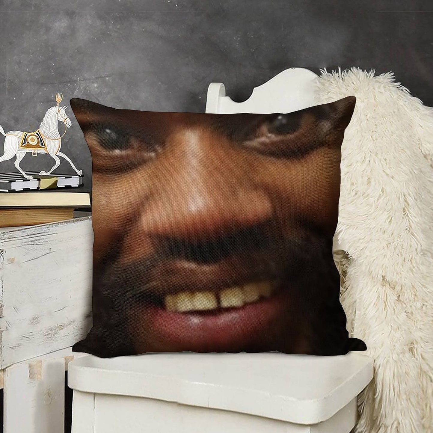 MC Ride Linen Throw Pillow Cover