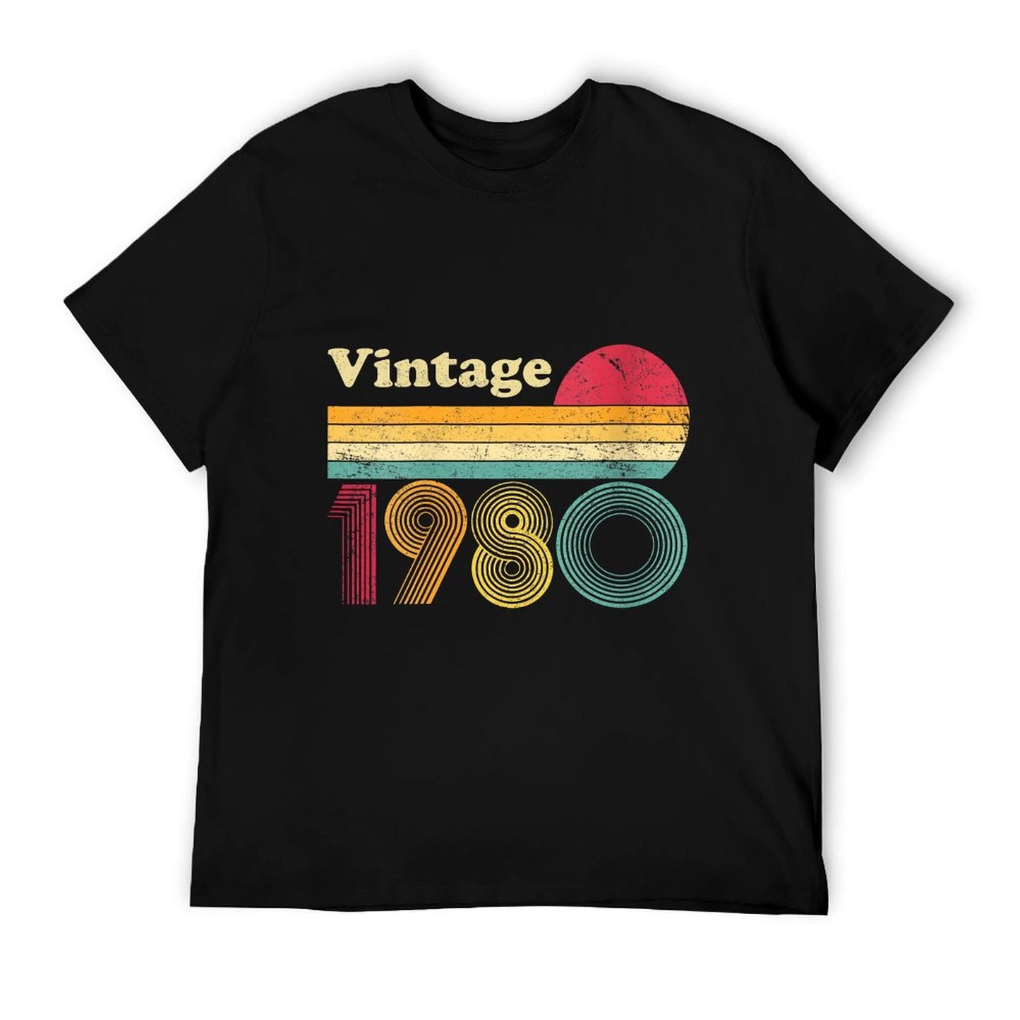 Womens 1980 40th Birthday Gift Vintage Retro Men Women 40 Years Old  Summer-ready Fabric T-Shirt