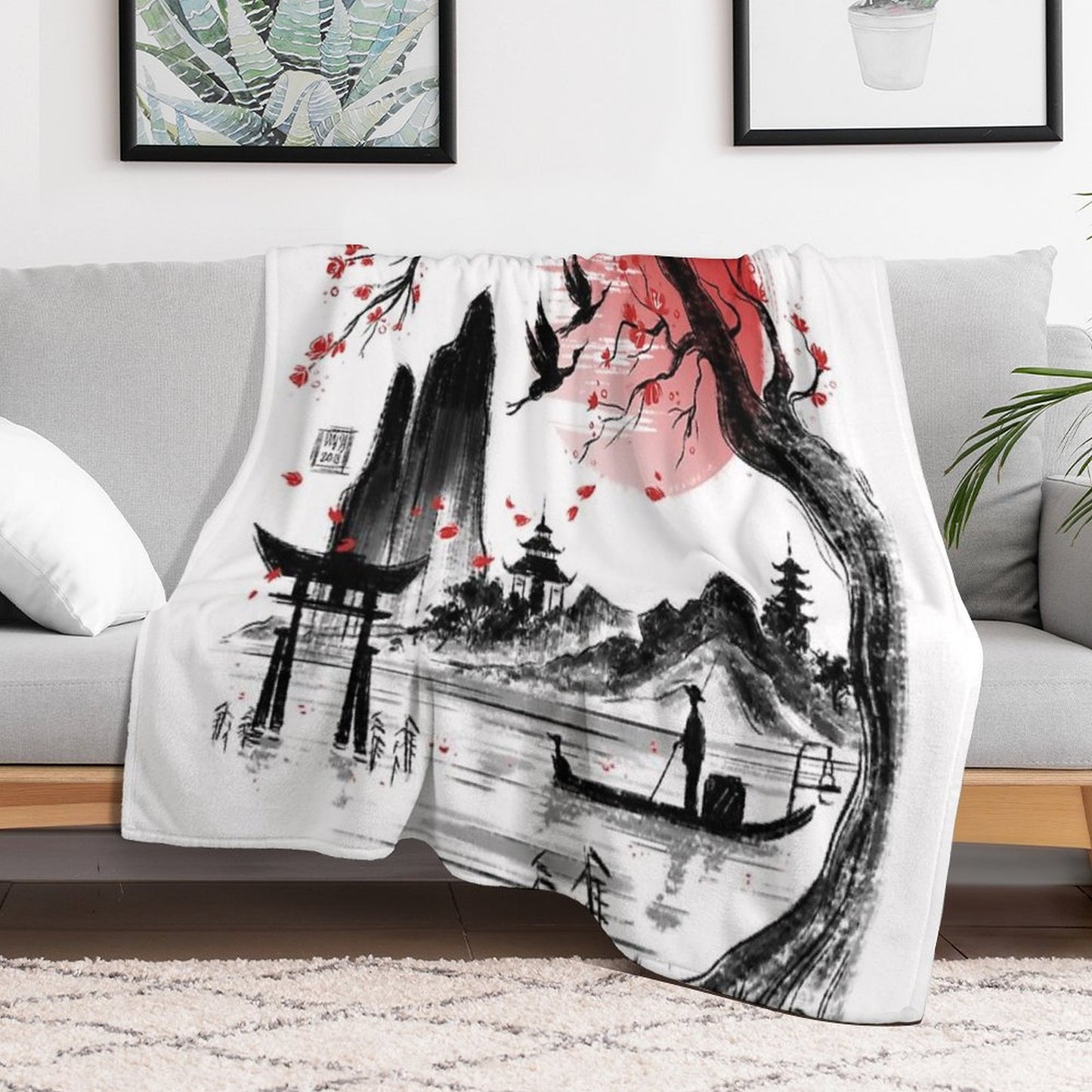 Japan Dream Throw Blanket