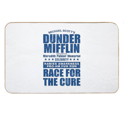 Dunder Mifflin Rabies Awareness Race for The Cure Bath Mat