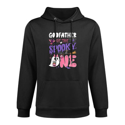 Godfather Of The Spooky One 1St Birthday Girl Halloween Layering Staple Hoodie